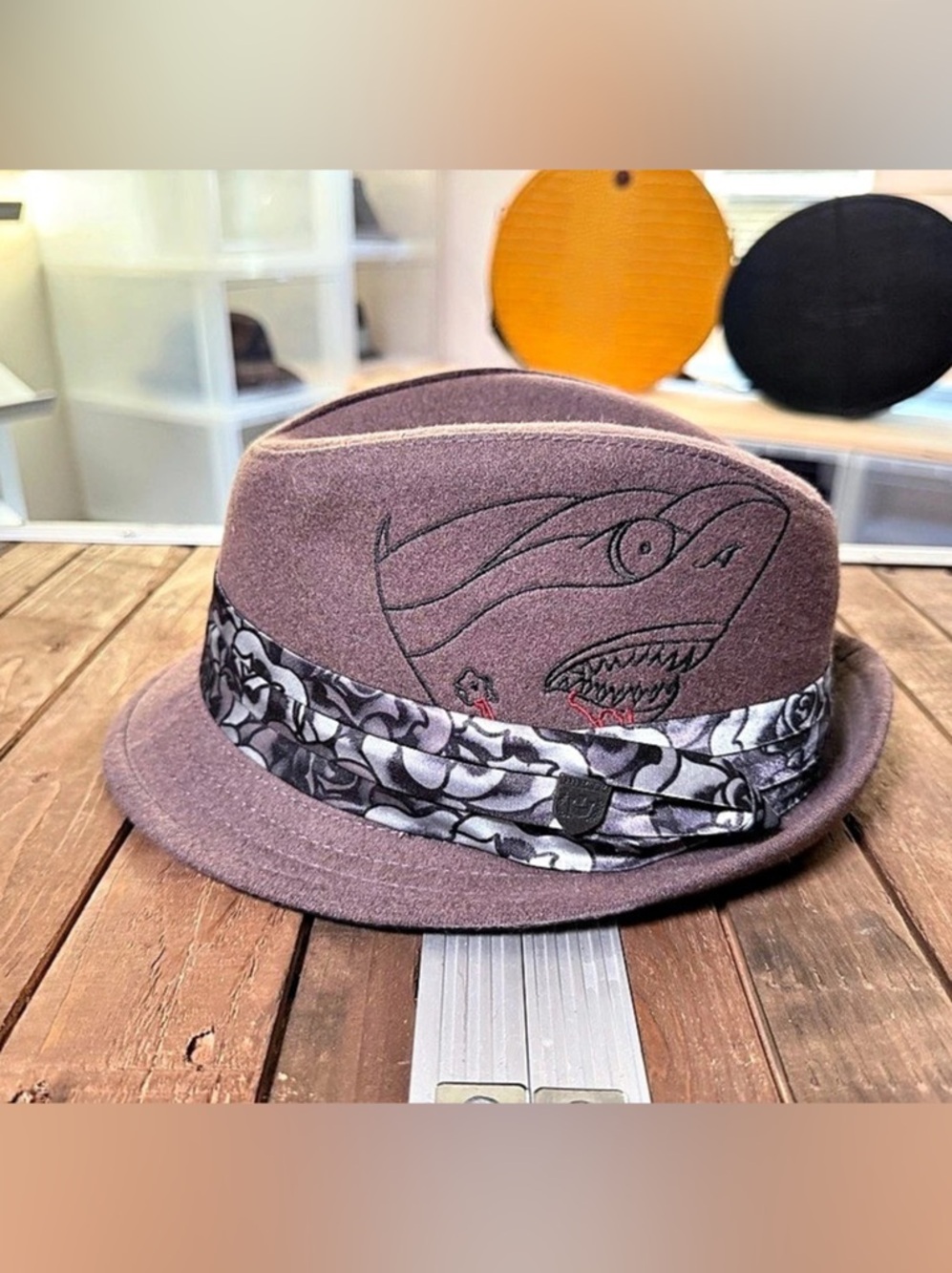 Goorin Bros 1333 MINNA Shark Wool Fedora XL 400-0880 Amanda Lynn Artist